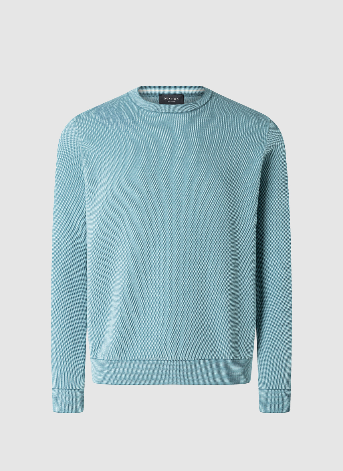 Pullover Rundhals 1/1 Arm, Pastel Turquoise 