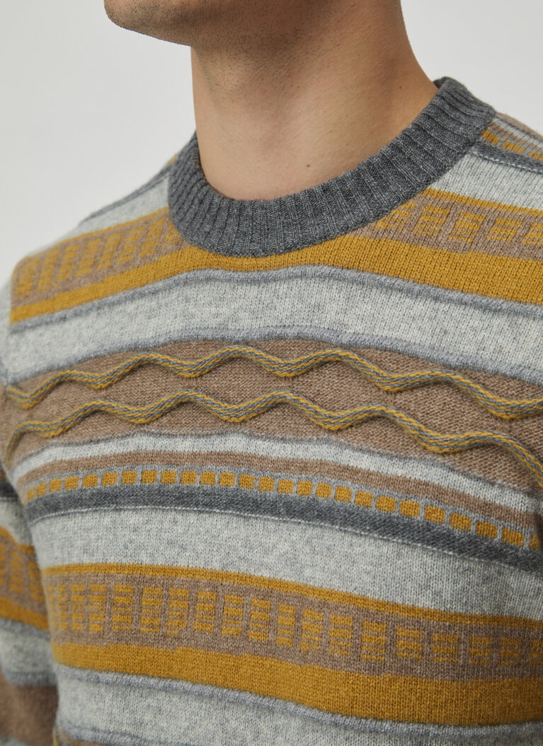 Pullover Rundhals 1/1 Arm, Grey Rock Detailansicht 2