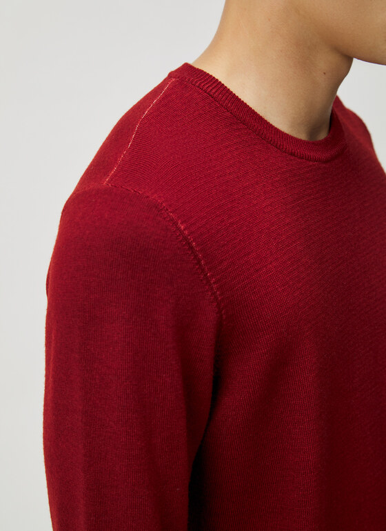 Pullover Rundhals 1/1 Arm Red Fire Frontansicht