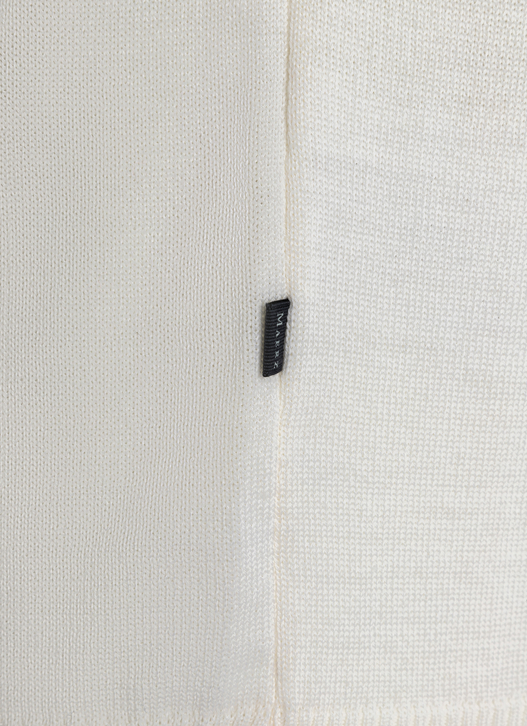 Classic Line: Stehbund-Pullover, White Detailansicht 1