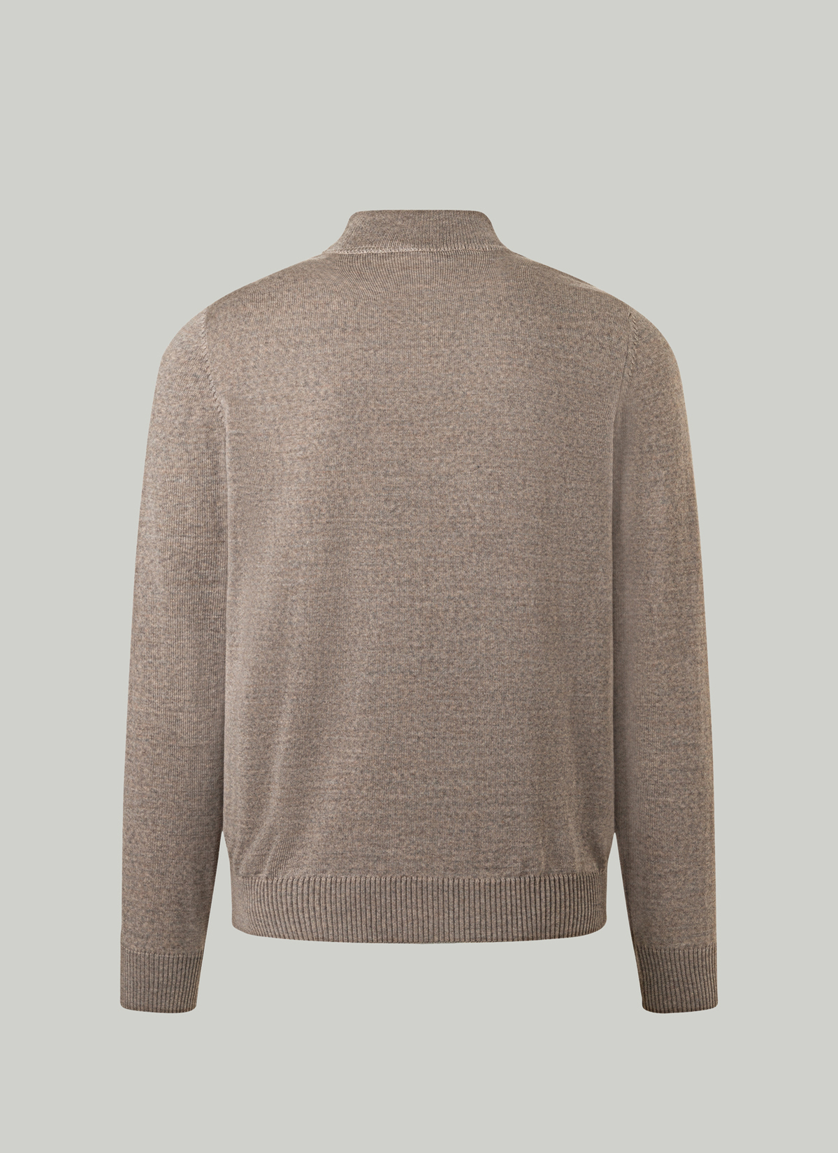 Classic Line: Stehbund-Pullover, Cedar Wood Rückansicht