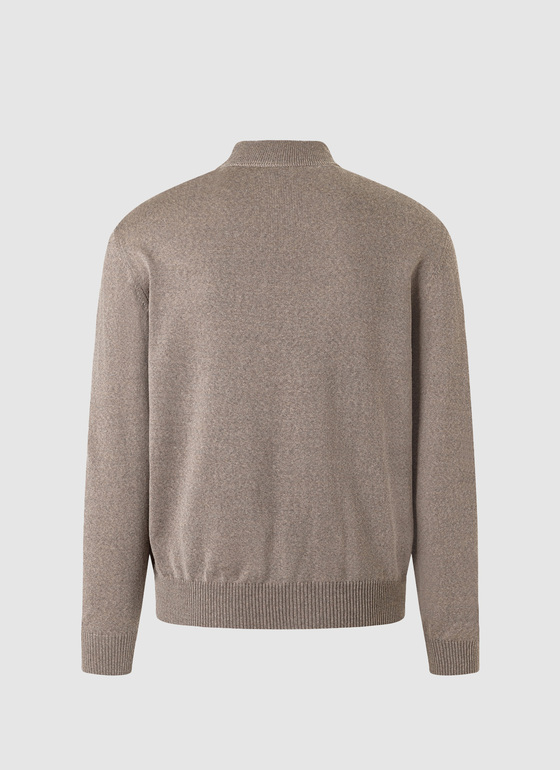 Classic Line: Stehbund-Pullover Twig Frontansicht