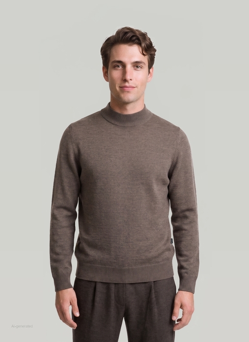Classic Line: Stehbund-Pullover width=