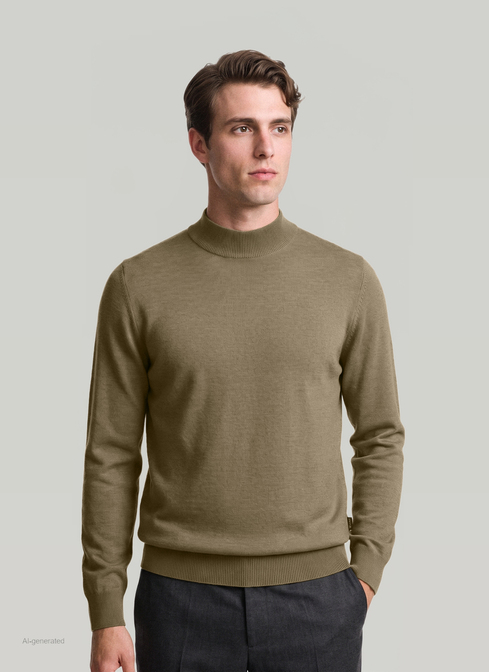 Classic Line: Stehbund-Pullover width=