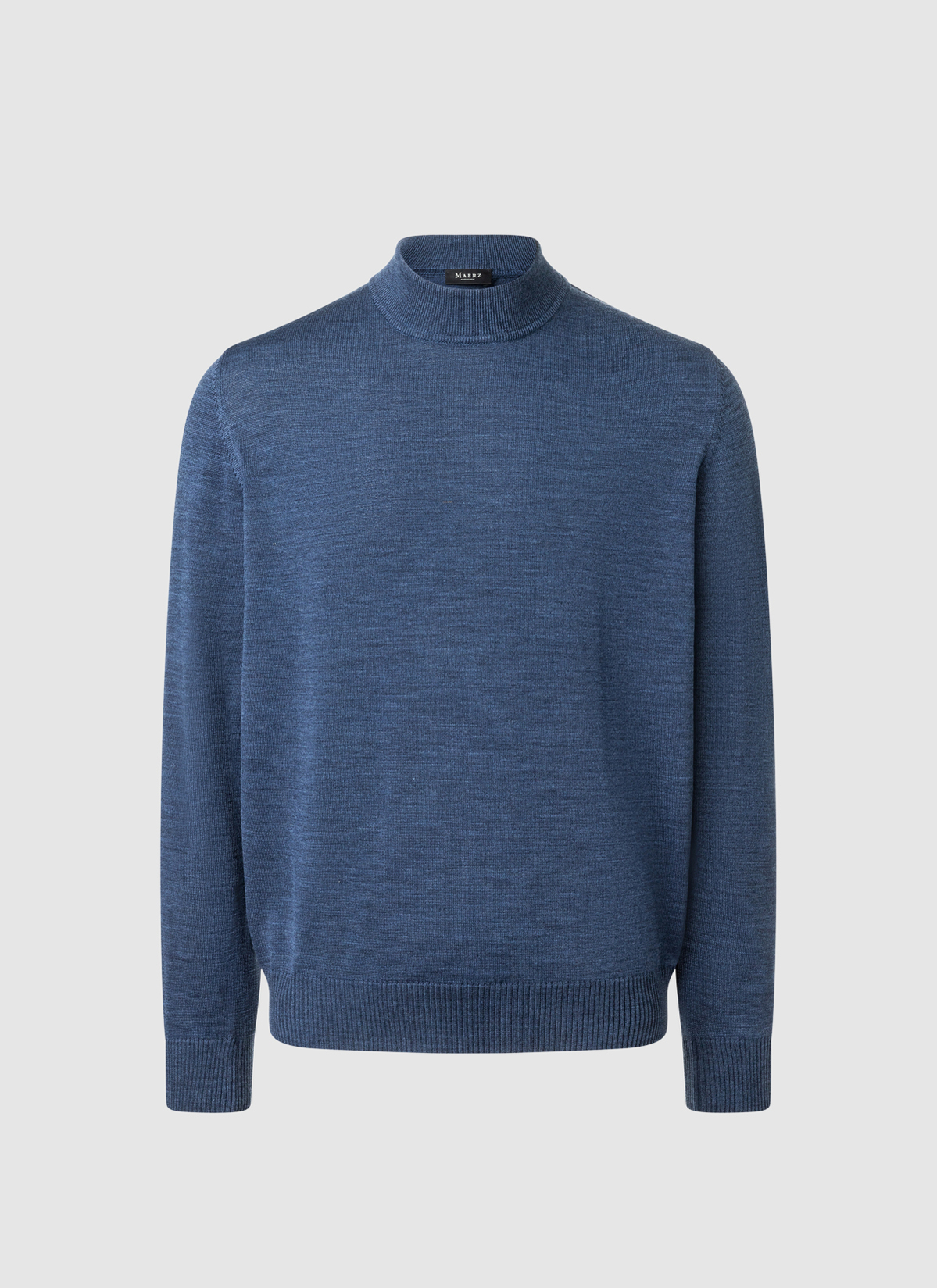 Classic Line: Stehbund-Pullover, Deep Sea Frontansicht