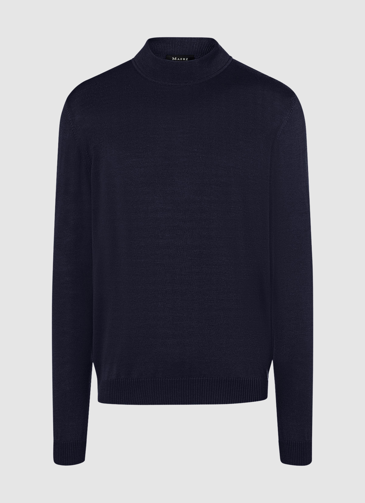 Classic Line: Stehbund-Pullover, Navy Frontansicht