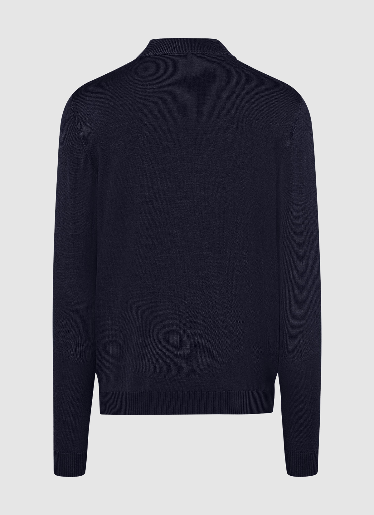 Classic Line: Stehbund-Pullover, Navy Rückansicht