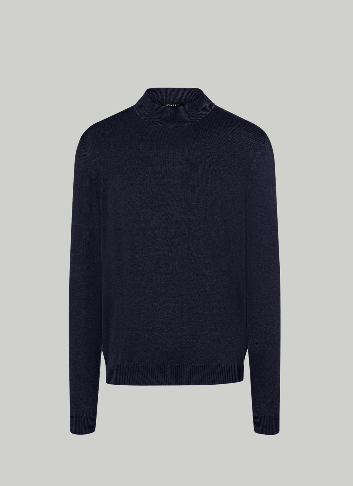 Classic Line: Stehbund-Pullover, Navy Detailansicht 2