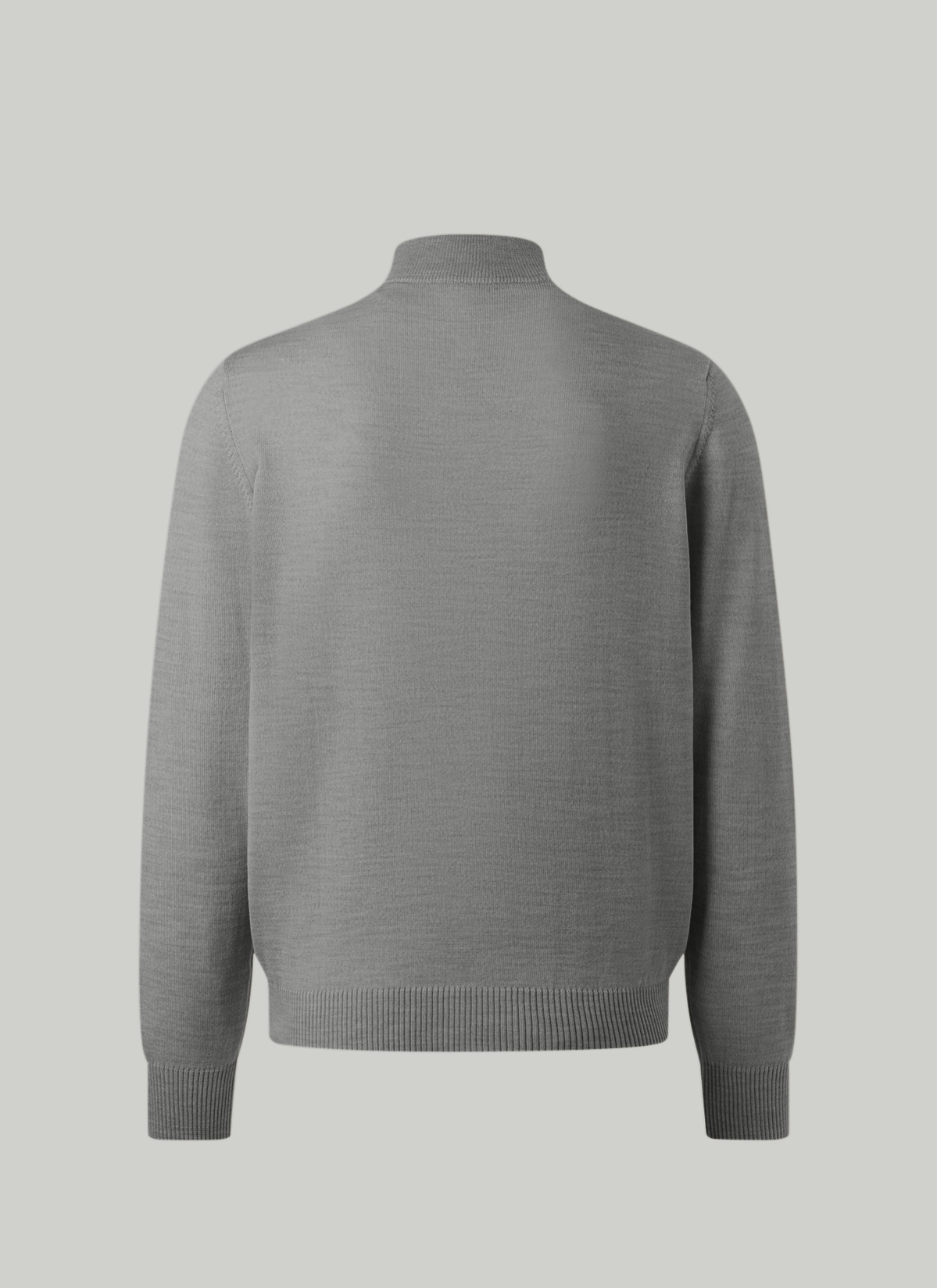 Classic Line: Stehbund-Pullover, Shark Skin Rückansicht