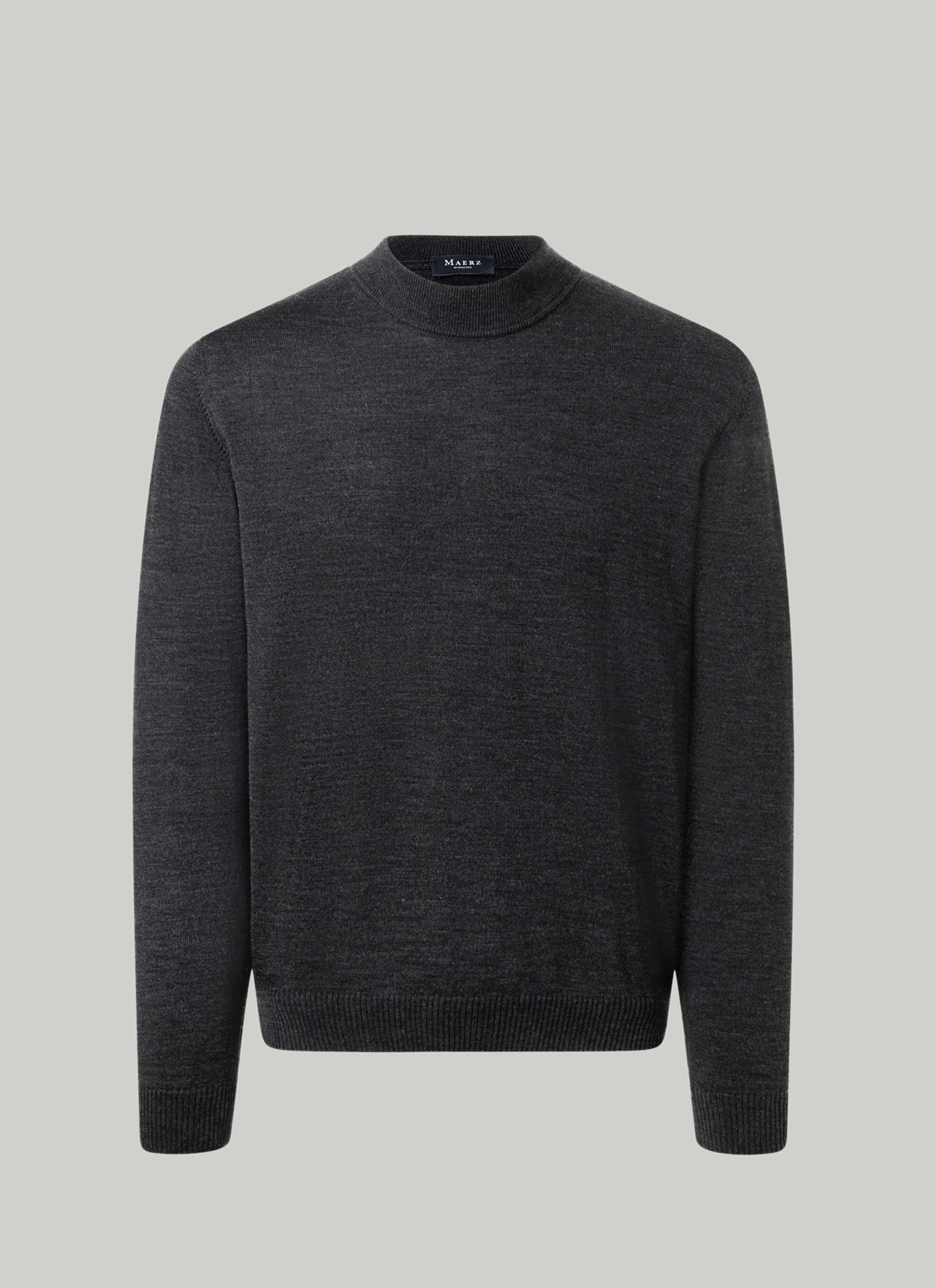 Classic Line: Stehbund-Pullover, Anthrazit Detailansicht 2