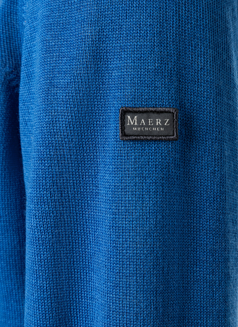 Pullover, V-Neck, Intensive Blue Detailansicht 1