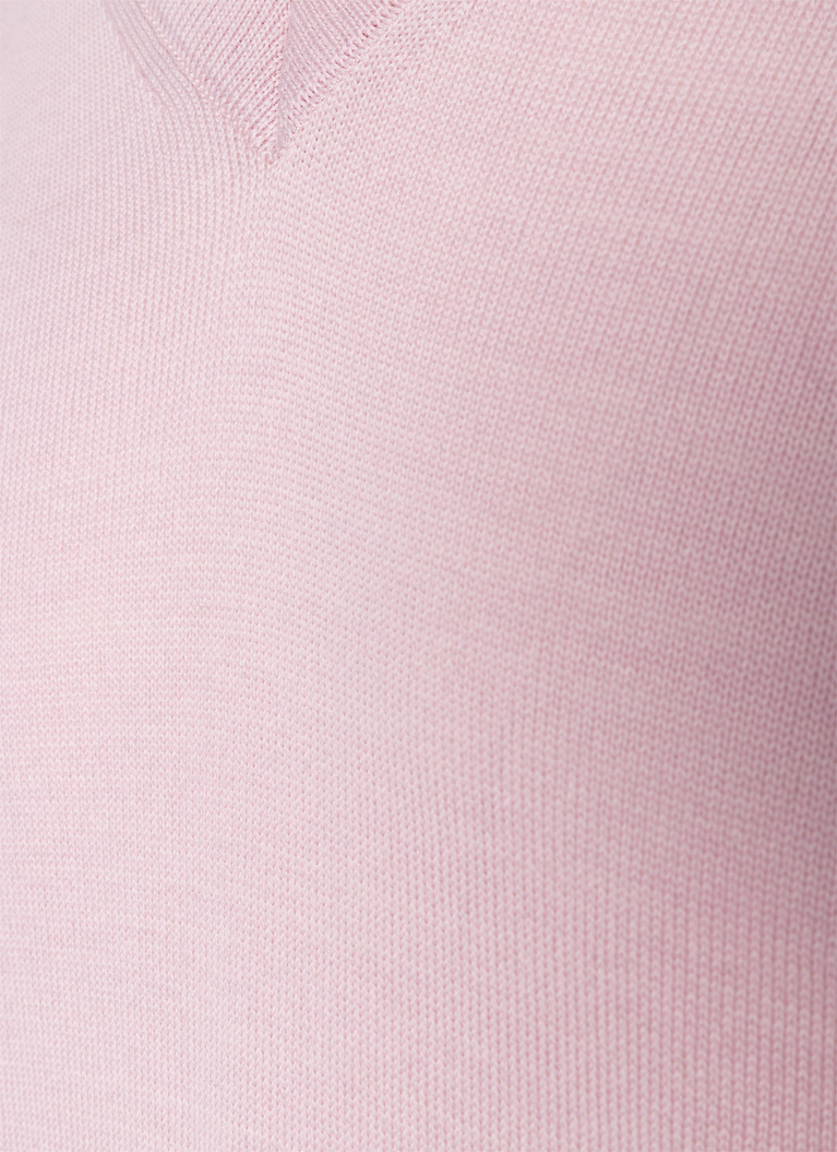 Pullover, V-Neck, Light Rosa Detailansicht 1