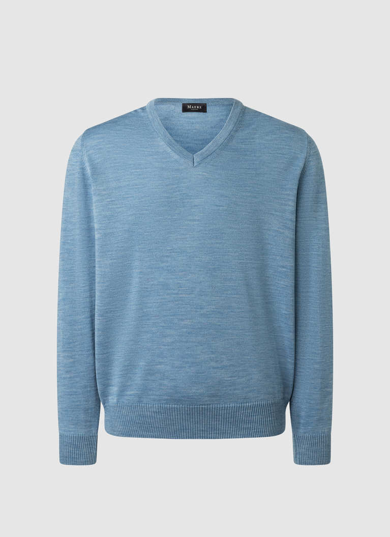 Pullover, Memory Blue Frontansicht