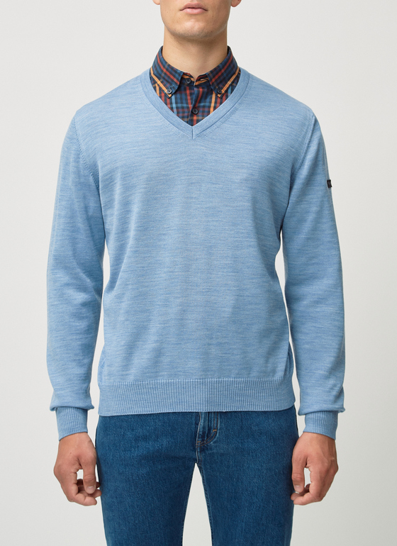 Pullover Memory Blue Frontansicht