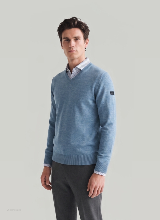 Pullover Polar Blue Frontansicht