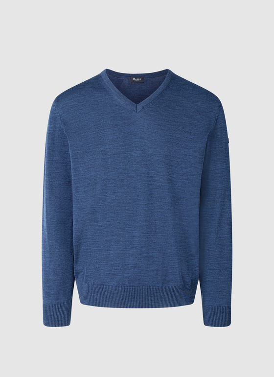 Pullover Steel Blue Frontansicht