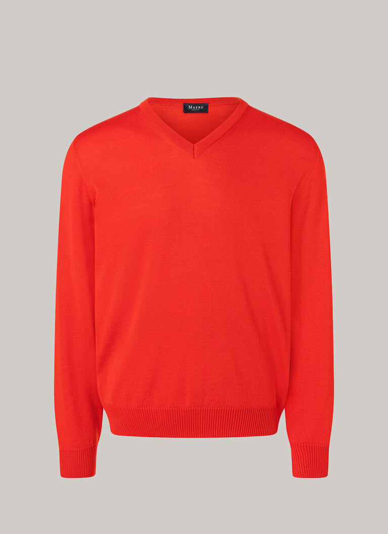 Pullover, Poppy Red Frontansicht