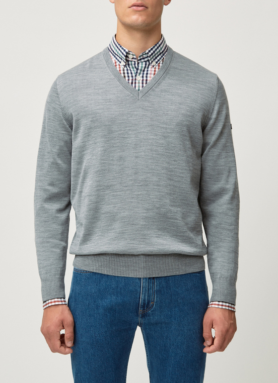 Pullover Mercury Grey Frontansicht