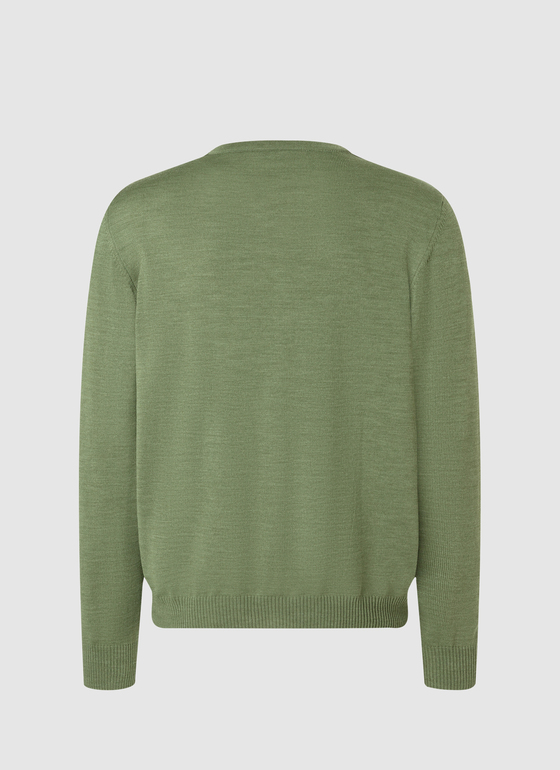 Pullover Green Hummus Frontansicht