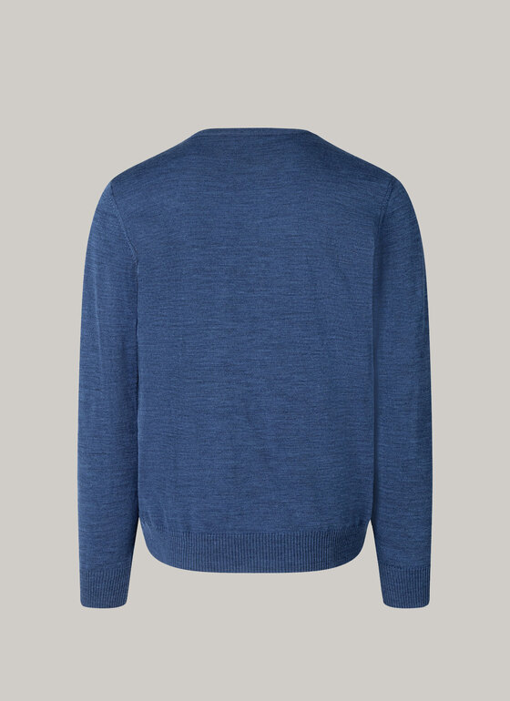 Pullover Steel Blue Frontansicht