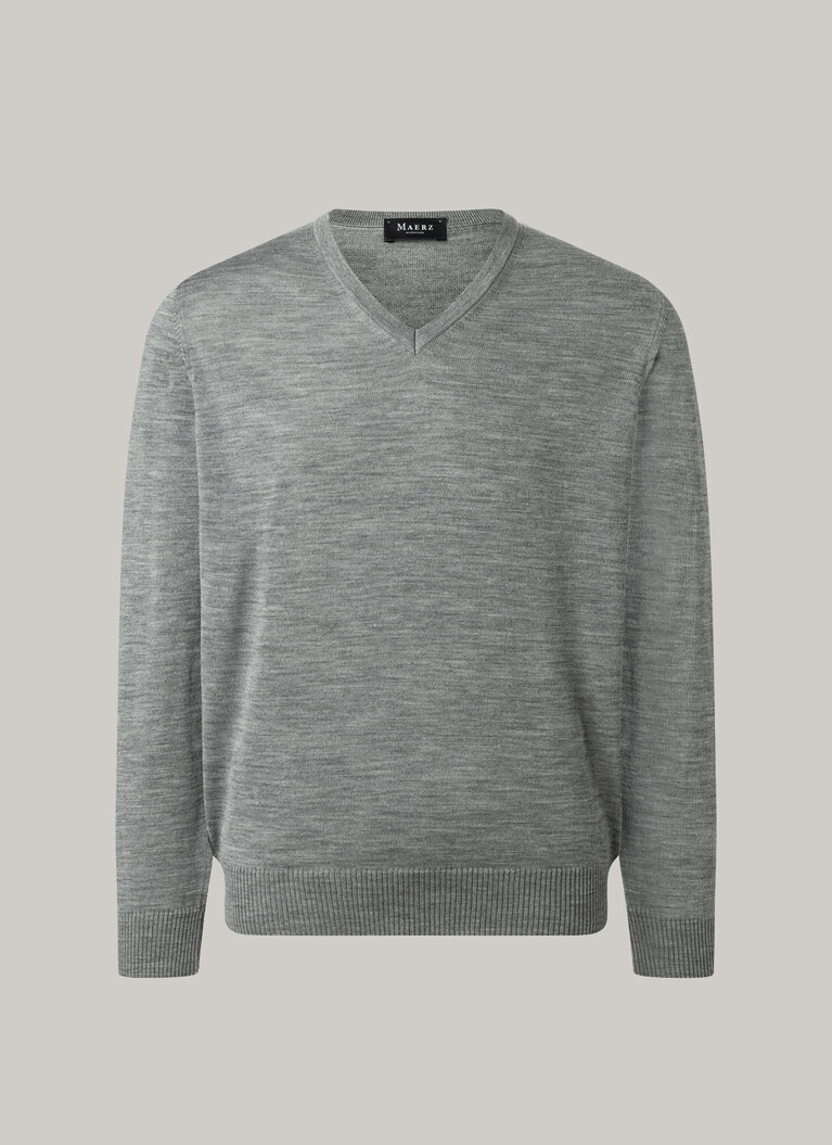 Pullover, Mercury Grey Frontansicht