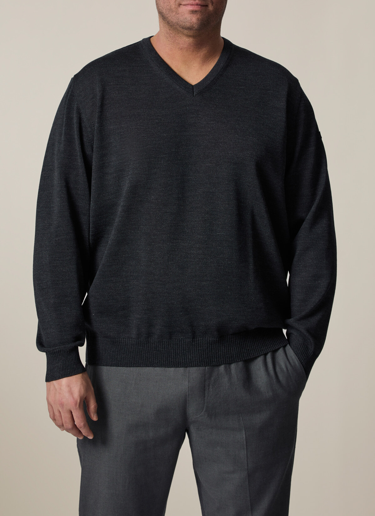 Pullover, Anthrazit Detailansicht 1