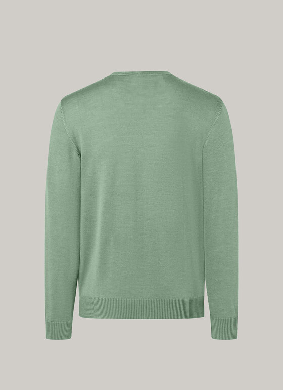 Pullover, O-Neck Green Mint Frontansicht