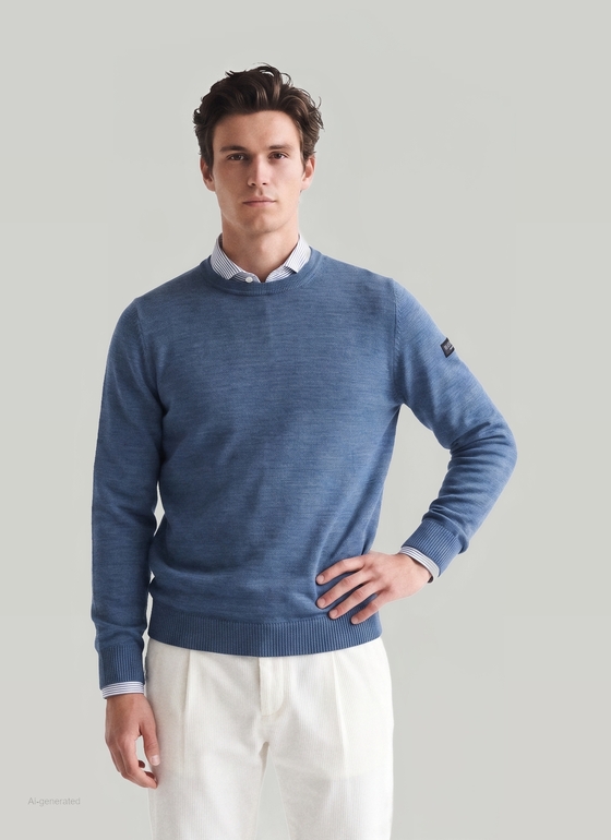 Pullover Nimes Blue Frontansicht