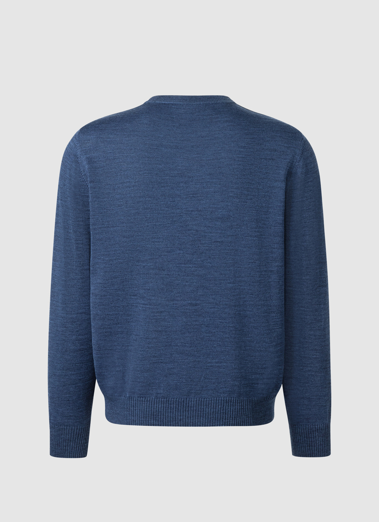 Pullover, Steel Blue Rückansicht