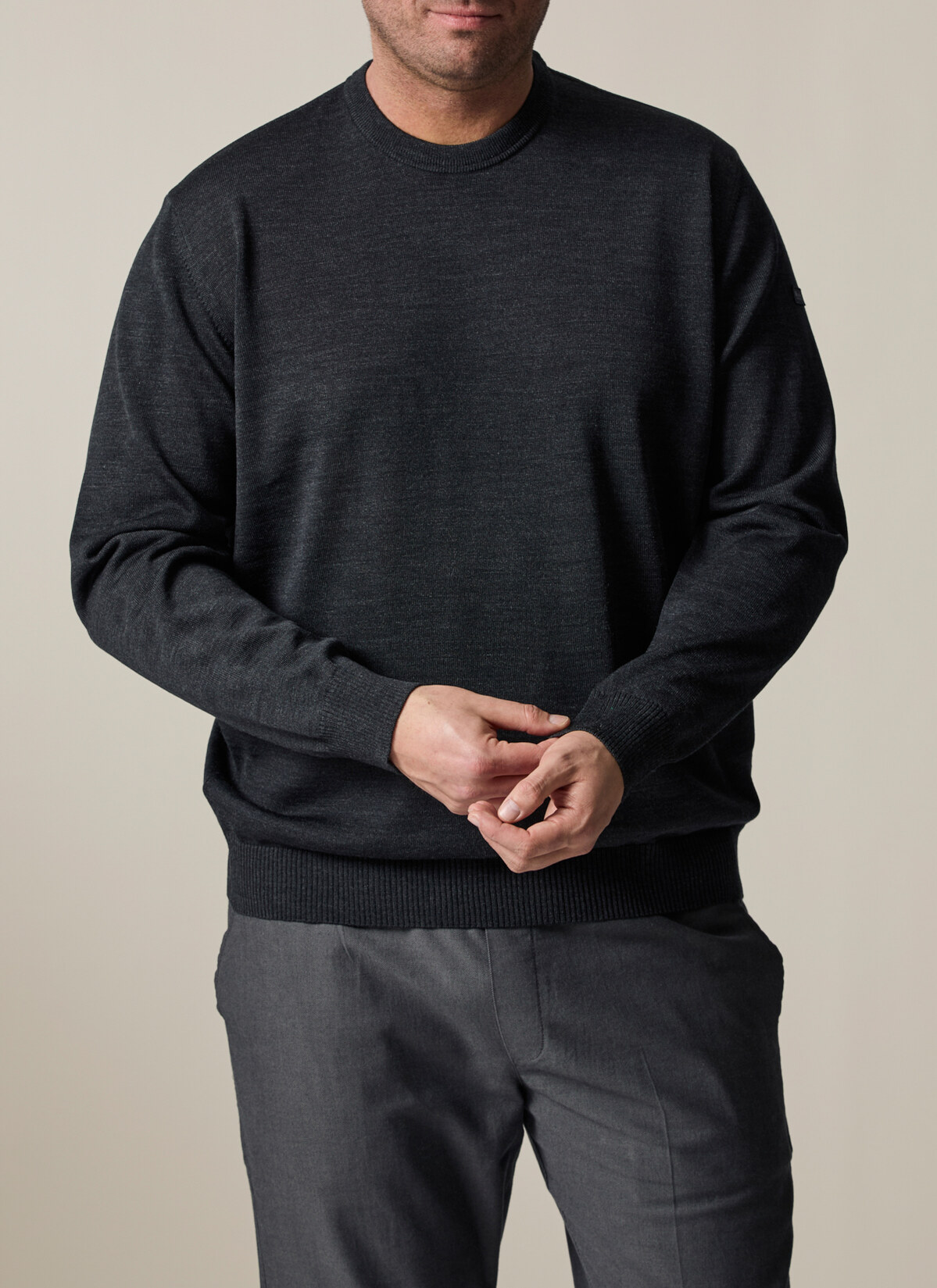 Pullover, Anthrazit Frontansicht