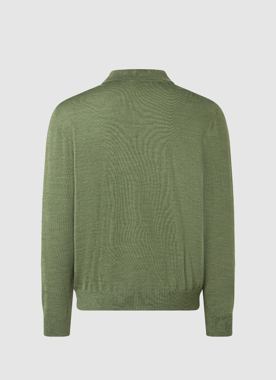 Pullover Green Hummus Frontansicht