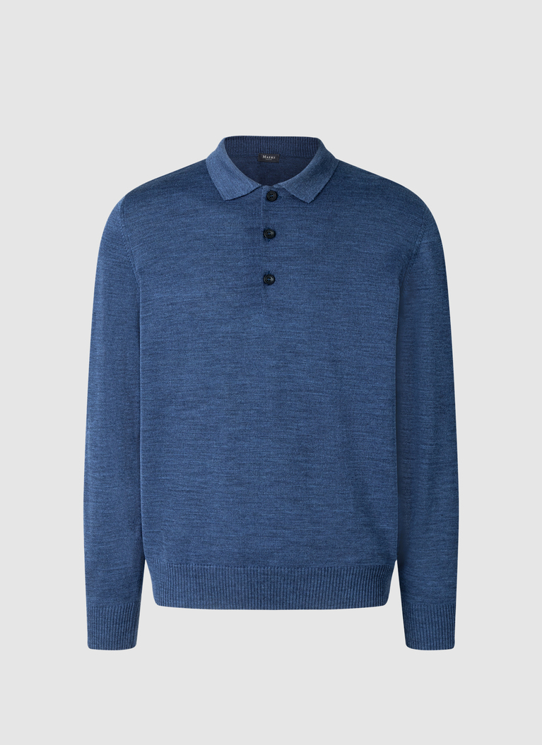 Pullover, Steel Blue Frontansicht