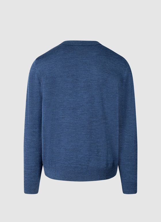 Pullover Steel Blue Frontansicht