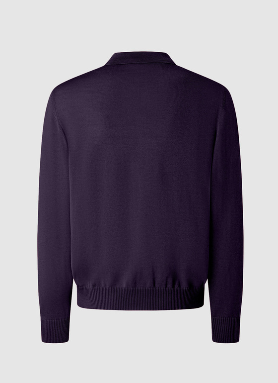 Pullover Dark Eggplant Frontansicht