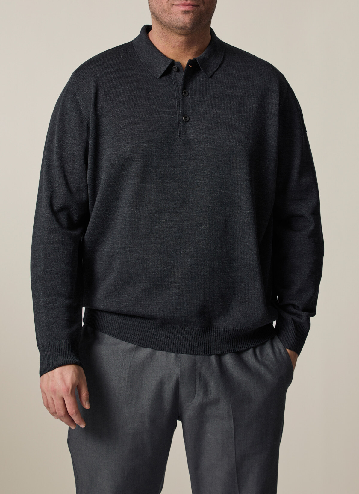 Pullover, Anthrazit Detailansicht 1