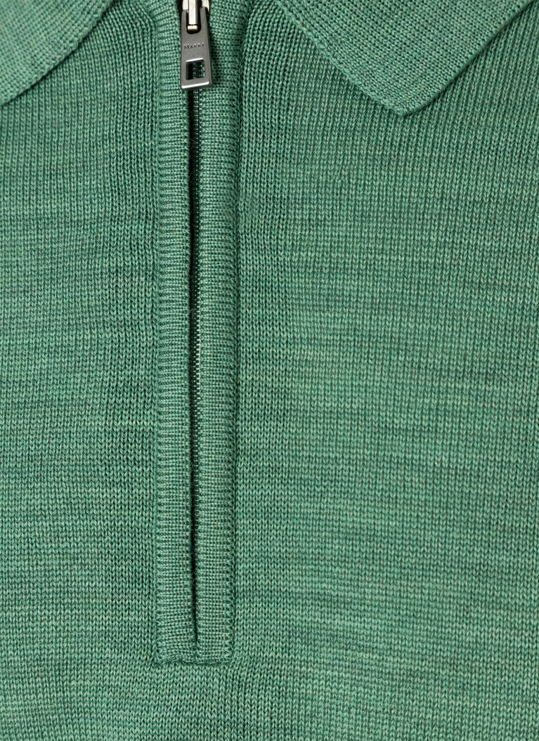 Pullover, Polo-Neck, Eucalyptus Leaf Detailansicht 1