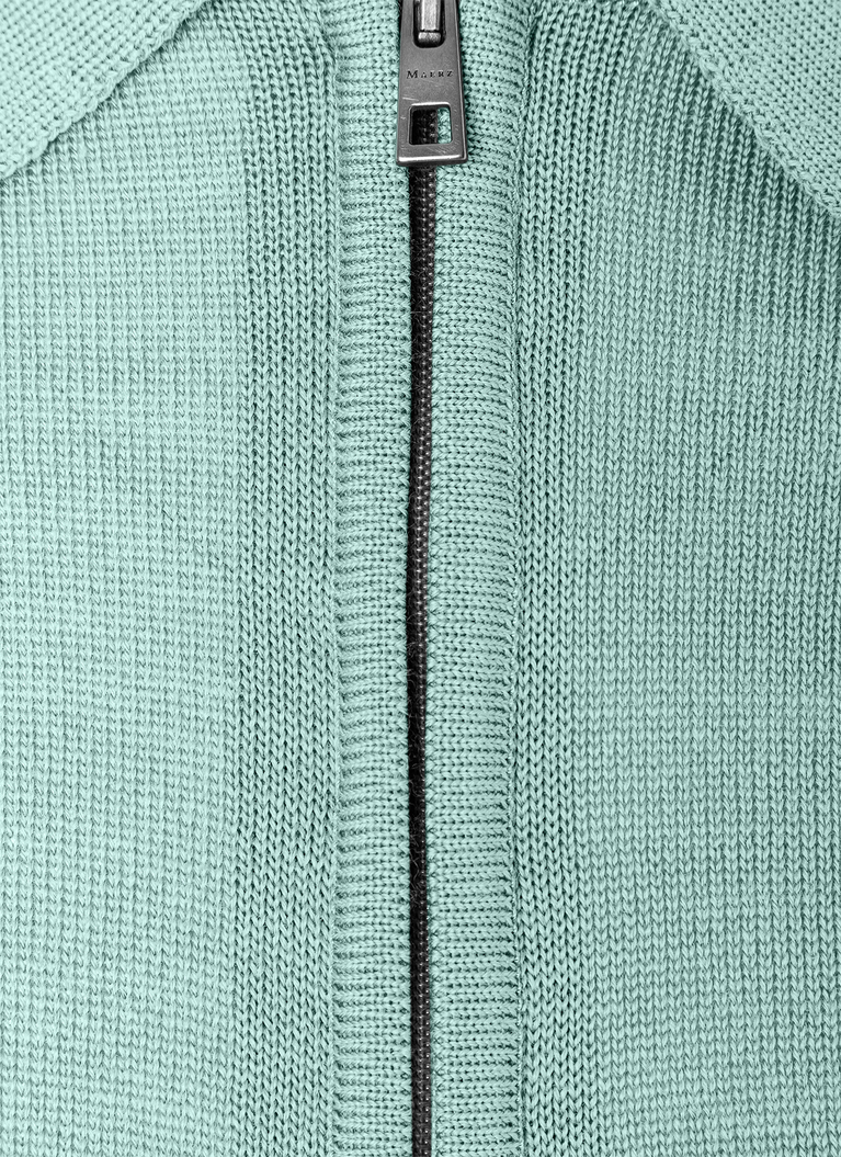 Pullover, Polo-Neck, Faded Mint Detailansicht 1