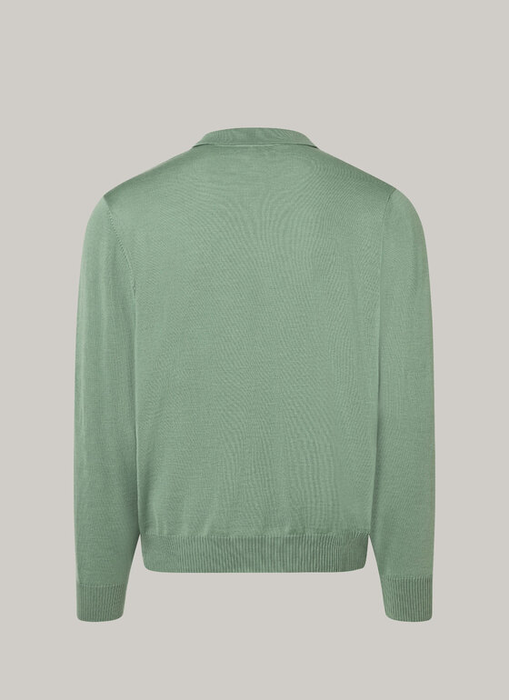 Pullover, Polo-Neck Green Mint Frontansicht