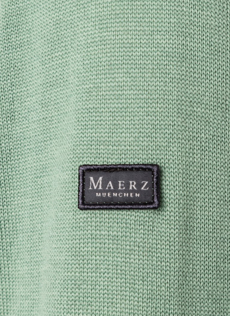 Pullover, Polo-Neck, Green Mint Detailansicht 1