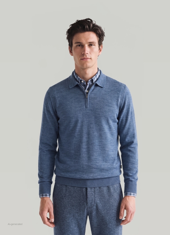 Pullover Nimes Blue Frontansicht