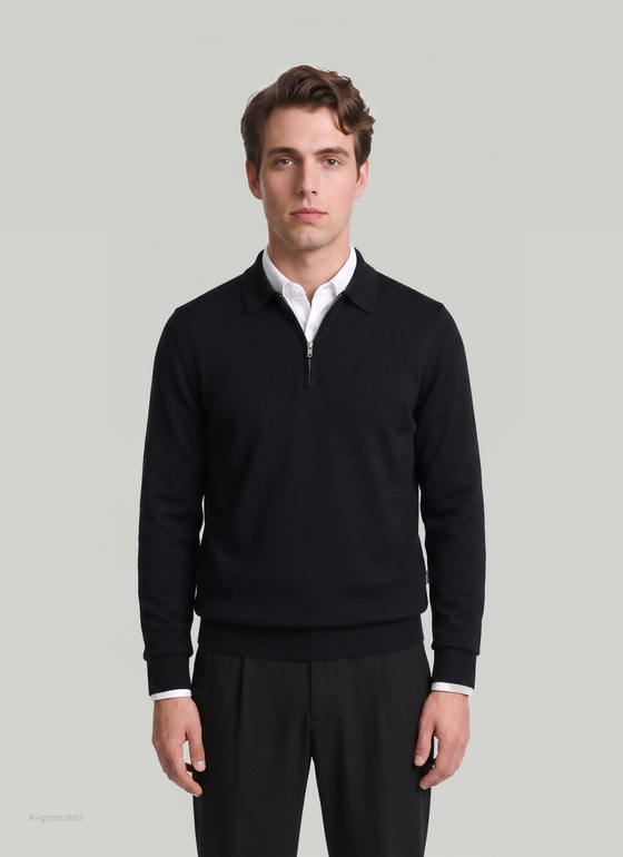 Pullover Black Frontansicht