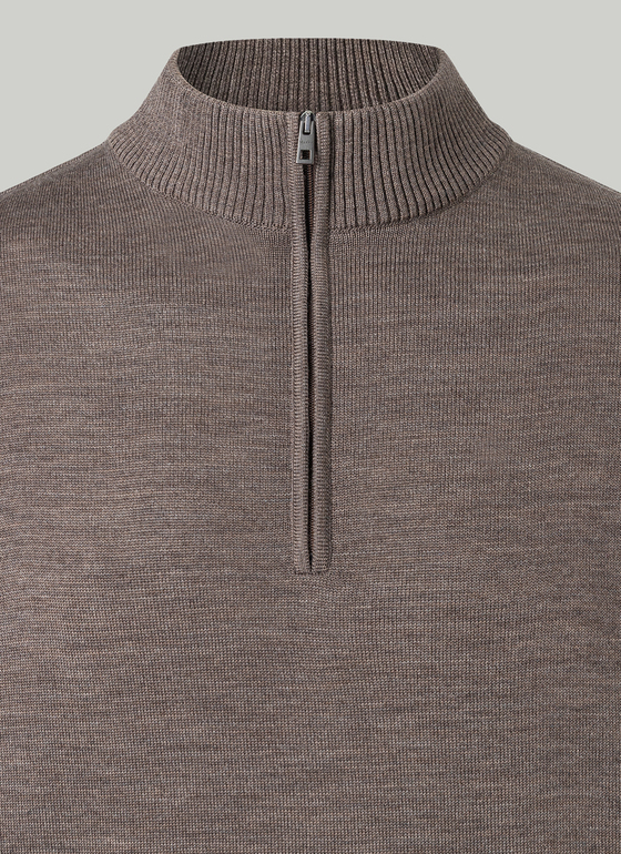 Pullover Stehkragen 1/1 Arm Brownie Frontansicht