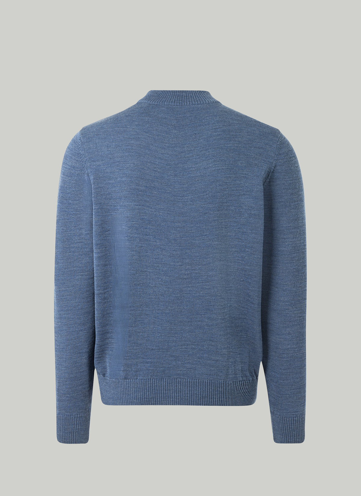 Pullover Stehkragen 1/1 Arm, Nimes Blue Rückansicht