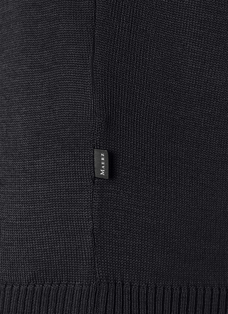 Pullover Stehkragen 1/1 Arm, Black Detailansicht 1