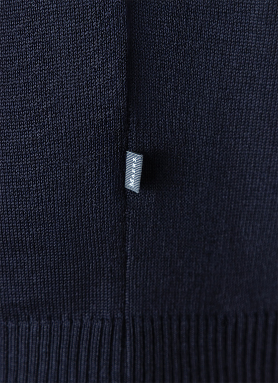 Pullover Troyer 1/1 Arm Navy Frontansicht