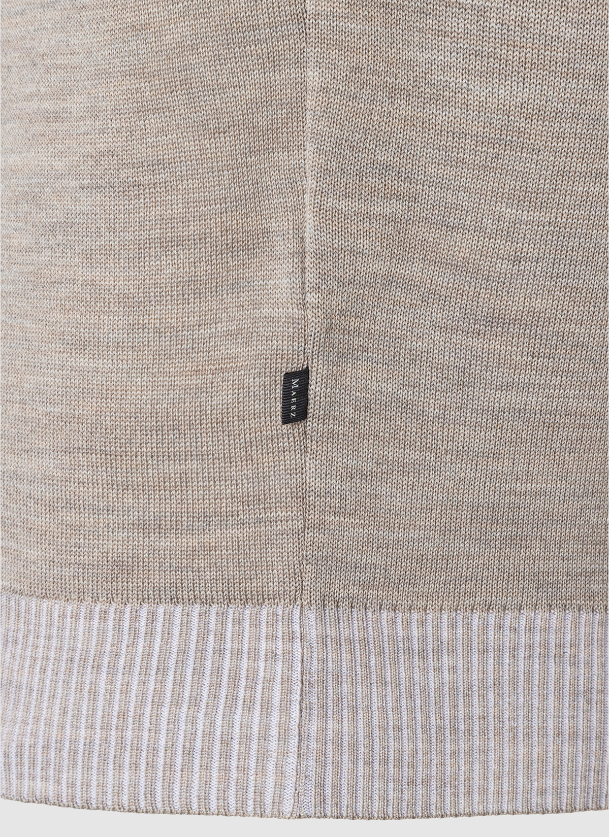 Pullover Rundhals 1/1 Arm, Iced Latte Detailansicht 1