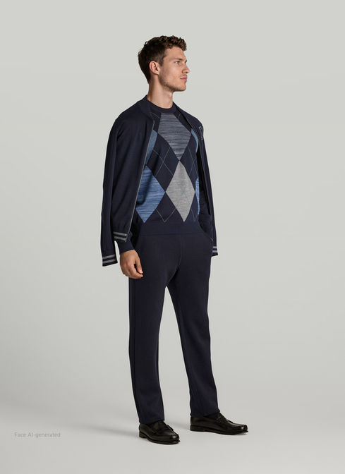 Pullover Stehkragen Zip 1/1 Arm width=