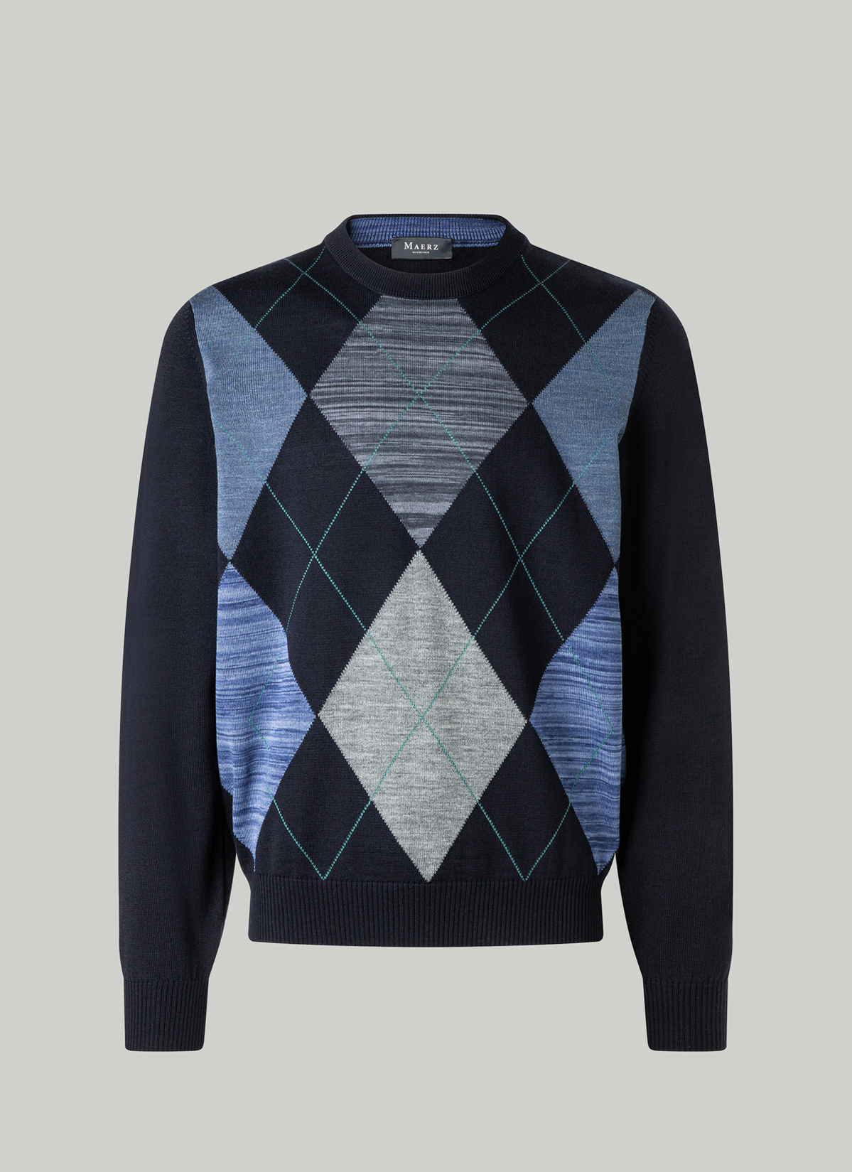 Pullover Stehkragen Zip 1/1 Arm, Navy