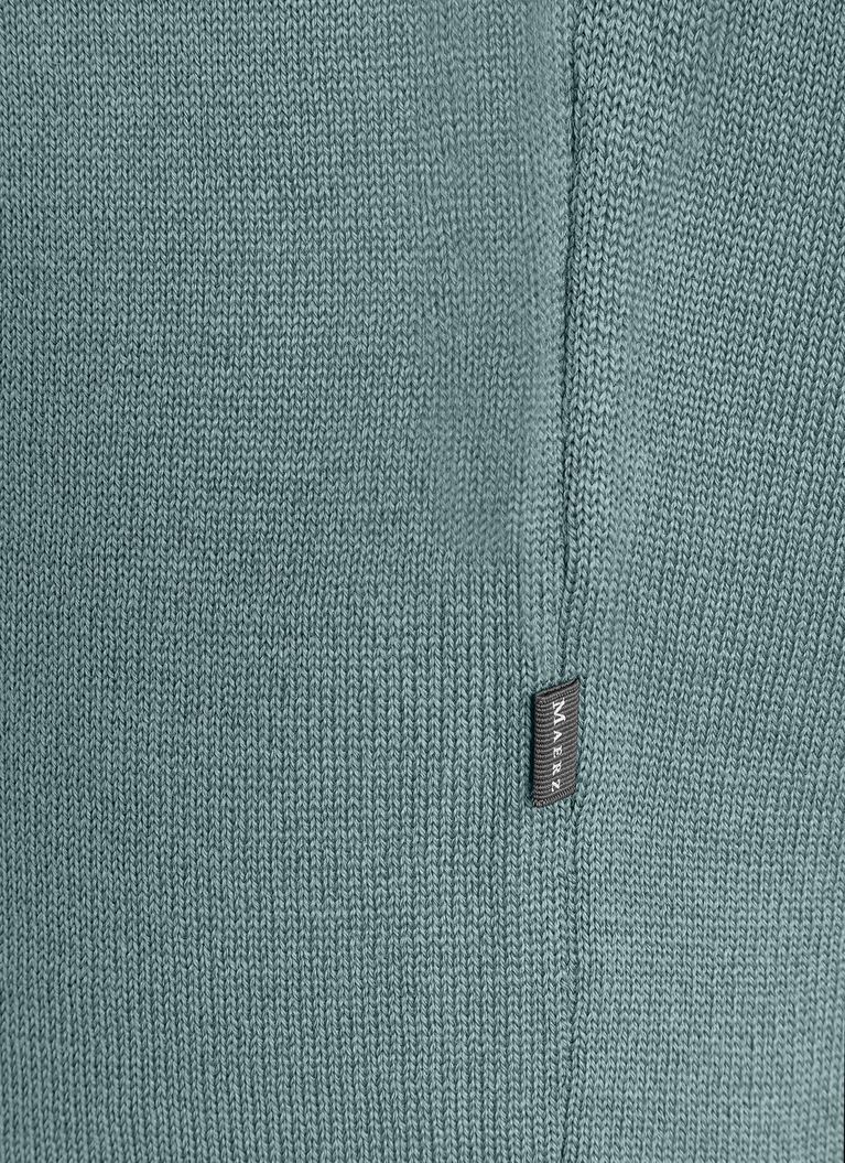 Pullover V-Ausschnitt 1/1 Arm, Mud Green Detailansicht 1