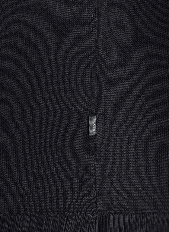 Pullover V-Ausschnitt 1/1 Arm Black Frontansicht